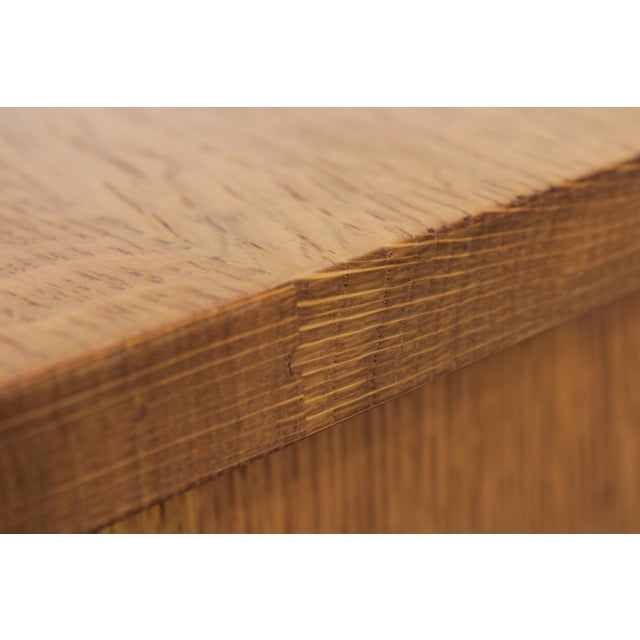 Stickley Mission Oak 2 Drawer Media Console For Sale - Image 11 of 17