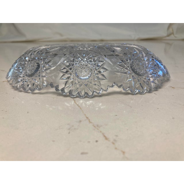 Mid 20th Century Cut Crystal Candy Dish For Sale - Image 9 of 17