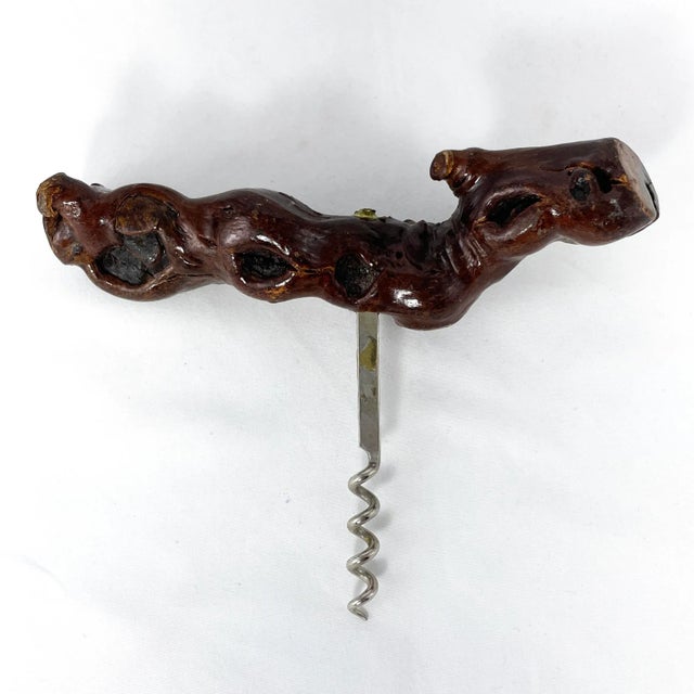 Fabulous vintage c.1930's/40's French corkscrew made from a section of grapevine wood! Absolutely beautiful piece, loads...