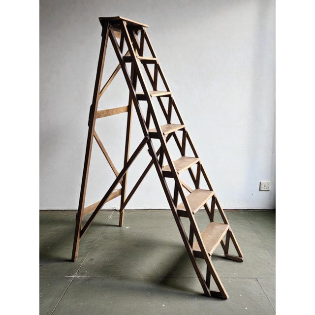 Library Step Stool, 1950s For Sale - Image 9 of 9