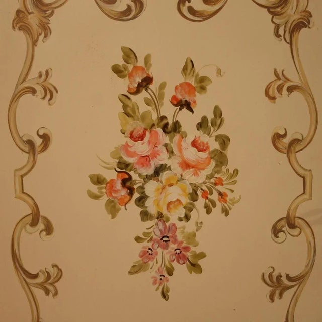 Corner Cabinet in Lacquered, Gilded and Painted Wood, 1960 For Sale - Image 8 of 12