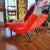 Mid 20th Century Vintage Mid-Century Modern Wave Chaise Lounge in Orange-Red Plush Upholstery, Adrian Pearsall Style For Sale - Image 5 of 16
