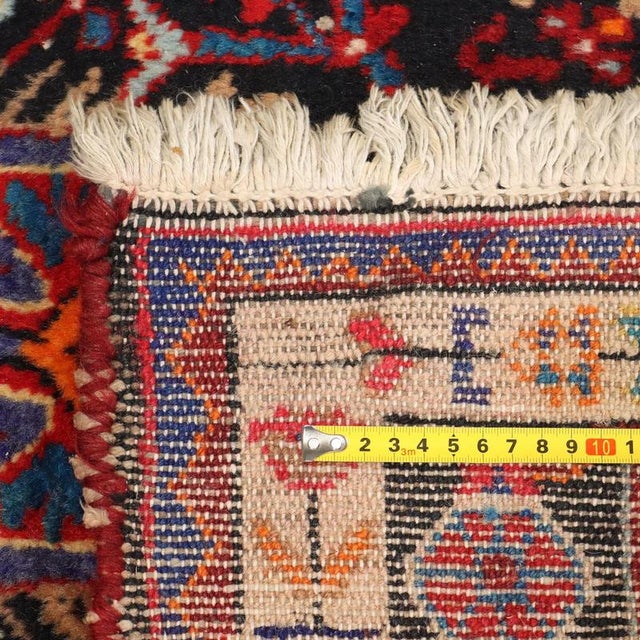 Red Middle Eastern Nehavand Rug in Wool For Sale - Image 8 of 9
