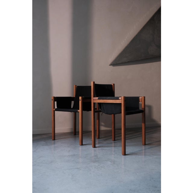 Textile Ibisco Safari Chairs, 1980s, Set of 2 For Sale - Image 7 of 16