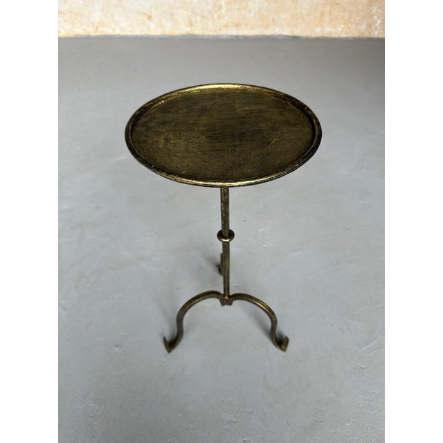 Spanish Gilt Iron Drinks Table on a Tripod Base For Sale - Image 10 of 12