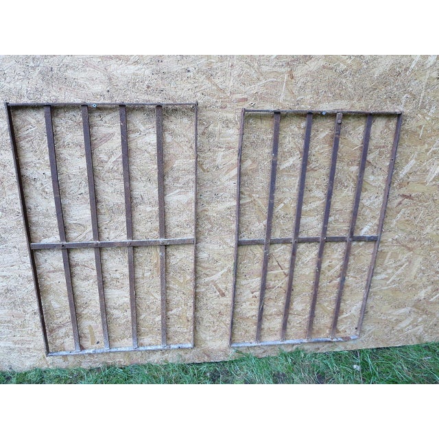 Victorian Victorian Iron Fence Pieces - A Pair For Sale - Image 3 of 8