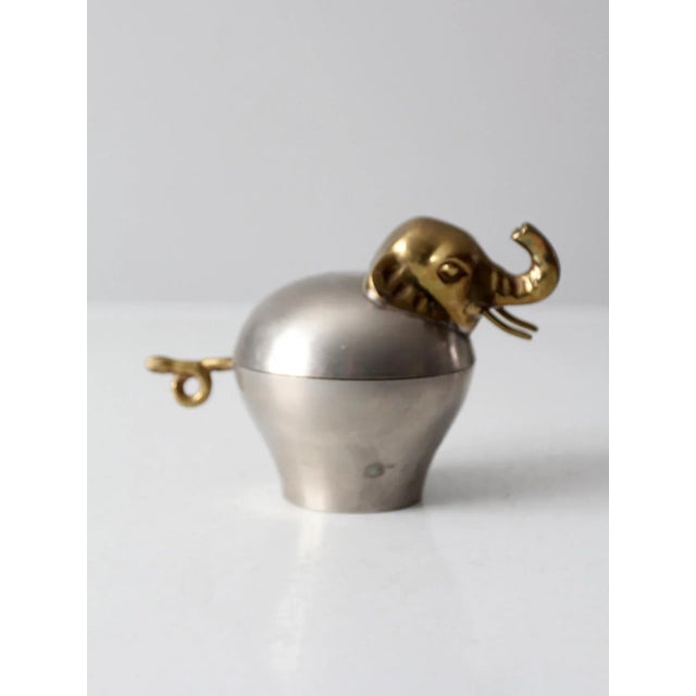 Vintage Elephant Trinket Box For Sale - Image 6 of 13
