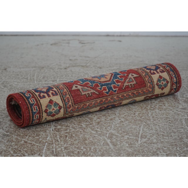 1970s Oriental Handmade Wool Prayer Rug 2’ X 2’11” For Sale - Image 9 of 9
