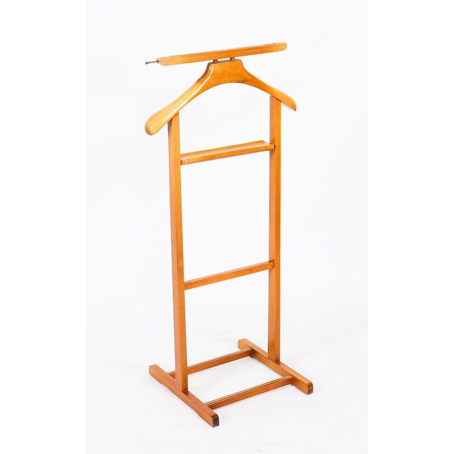 Brown Vintage Edwardian Revival Walnut Valet Clothes Stand, Late 20th Century For Sale - Image 8 of 9