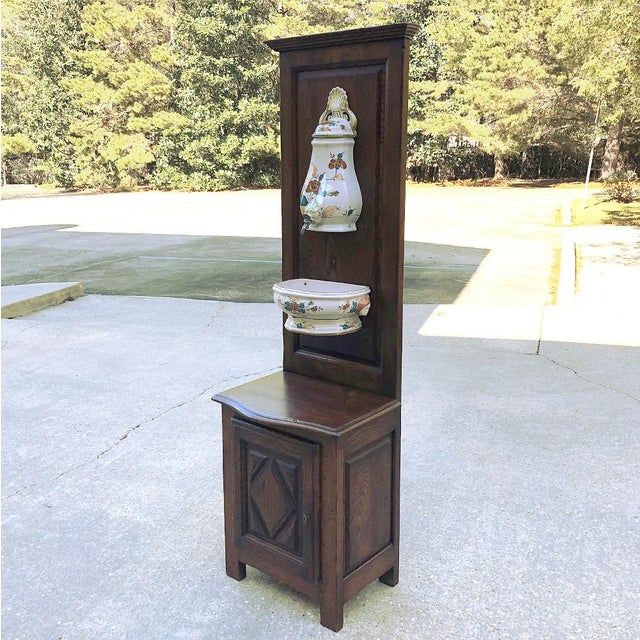 Early 19th Century 19th Century Country French Fountain With Porcelain Reservoir & Basin For Sale - Image 5 of 13