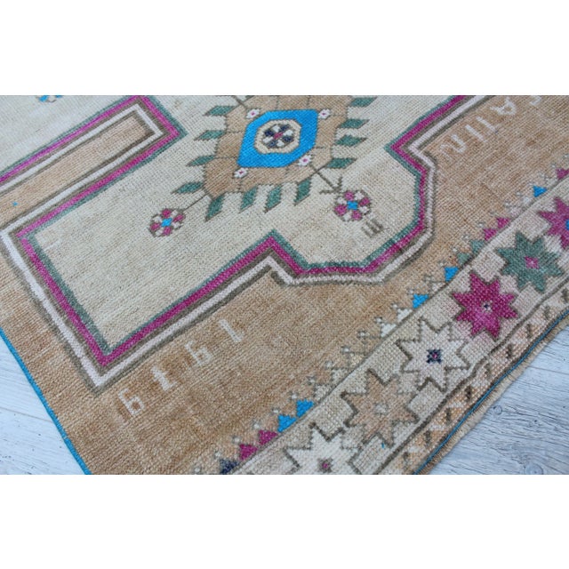 Vintage Turkish Rug Runner - 36"x138" For Sale - Image 10 of 13