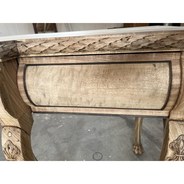 English Regency Console Table in Bleached Mahogany For Sale - Image 14 of 17