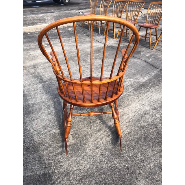 1970s Classic Windsor Style Rocking Chair For Sale - Image 5 of 12