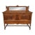 Early 20th Century J.B. Van Sciver Co. Refinished Antique Oak Sideboard With Mirrored Gallery & Turned Legs For Sale