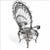 Vintage Wrought Iron Peacock Armchair For Sale - Image 12 of 15