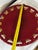Ceramic Large Model No. 4162 Openwork Platter in Ruby ​​Red Glazed Earthenware with Gilt Highlights Blanche Letalle for Saint-Clément, 1950s For Sale - Image 7 of 9
