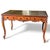 French Louis XV Style Carved Walnut Partners Desk With Leather Top. For Sale - Image 14 of 16