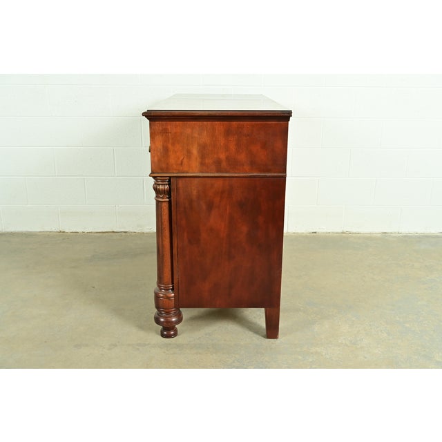Ralph Lauren Style American Empire Flame Mahogany Master Chest of Drawers by Henredon For Sale - Image 14 of 17