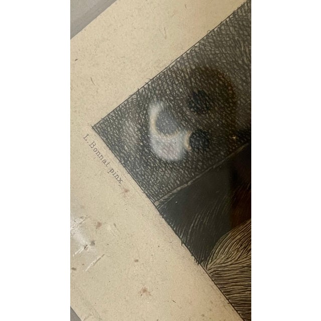 19th Century 19th C. Engraving of Don Carlos, Duque De Madrid After Léon Bonnat Painting For Sale - Image 5 of 7