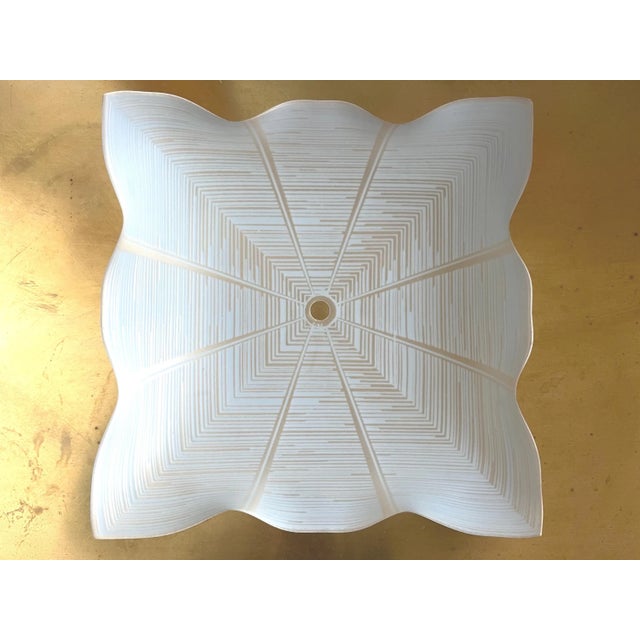 1940s Blue Geometric Sun Flush Light For Sale - Image 14 of 17