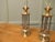 Vintage Etched Glass 6-Sided Candle Lanterns, 1970, Set of 2 For Sale - Image 4 of 9