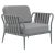 Ribbons grey armchair by mowee. Dimensions: d83 x w91 x h81 cm (seat height 42 cm). Material: aluminium, upholstery....