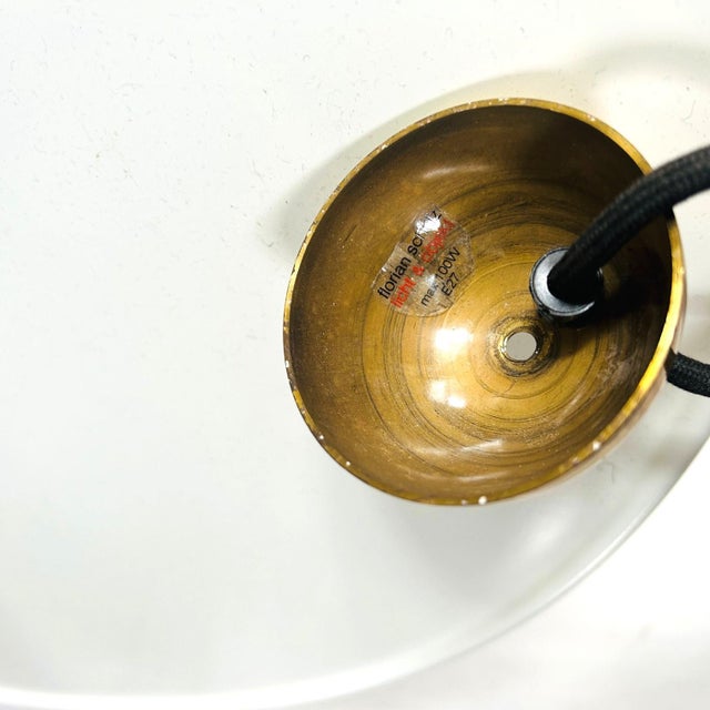 Black Pendant Lamp with Side Pull from Florian Schulz, 1980s For Sale - Image 8 of 9