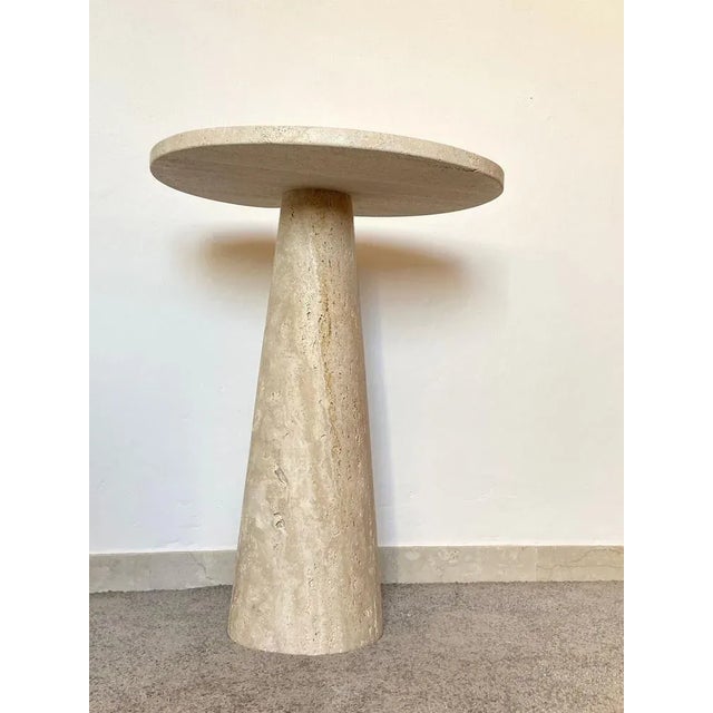 Stone Italian Travertine Table by Angelo Mangiarotti, 1970s For Sale - Image 7 of 13