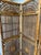Vintage Rattan and Bamboo Starburst Privacy Screen 3 Panel For Sale - Image 9 of 12