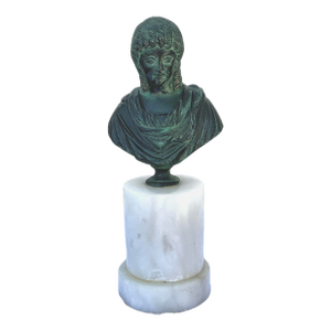 Grand Tour Bronze Bust of a Roman Goddess