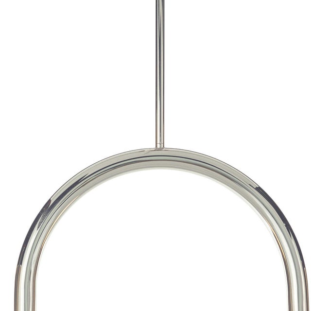 Regina Andrew Happy Steel Pendant, Small, Polished Nickel For Sale In Detroit - Image 6 of 9