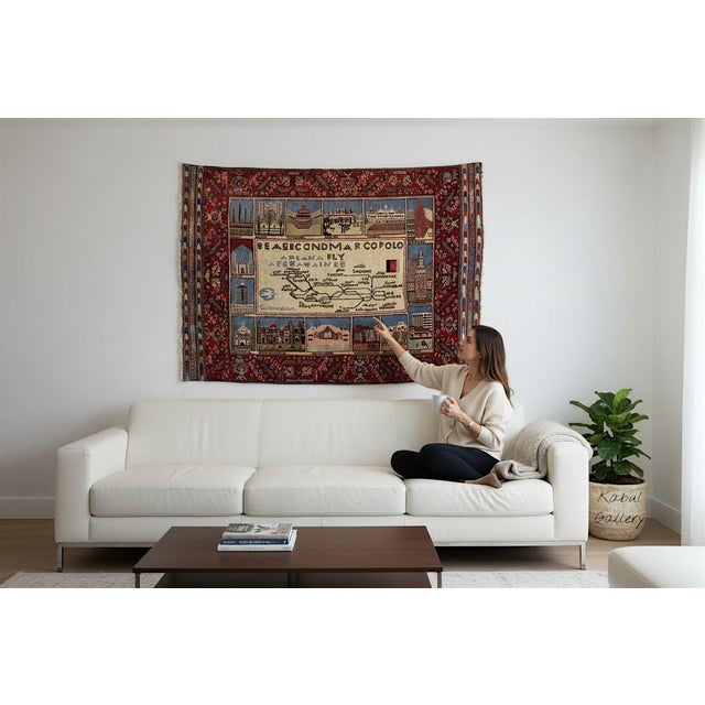Vintage Afghan Hand-Knotted Turkmen Wool Rug, 1950s For Sale - Image 3 of 18