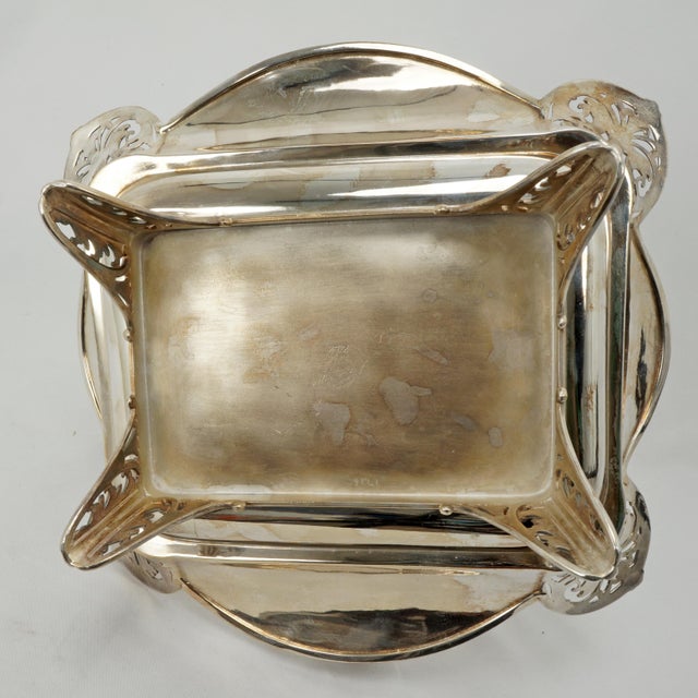 Late 19th Century James Tufts Victorian Silver Plate Cake Basket Circa 1870 For Sale - Image 11 of 12