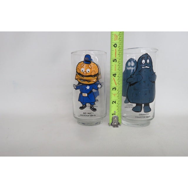 1977 McDonalds Collector Series 2pc Drinking Glasses Big Mac and Grimace For Sale - Image 12 of 12