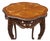 Late 19th Century Refinished French Louis XV Style Carved Walnut and Marquetry Side or Lamp Table For Sale