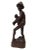 Rosewood Hand Carved 22" Asian Fisherman Statue For Sale