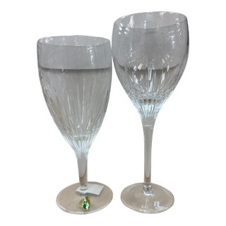 Aurora Ice Beverage, and Wine Glass by Waterford- 2 Pieces For Sale