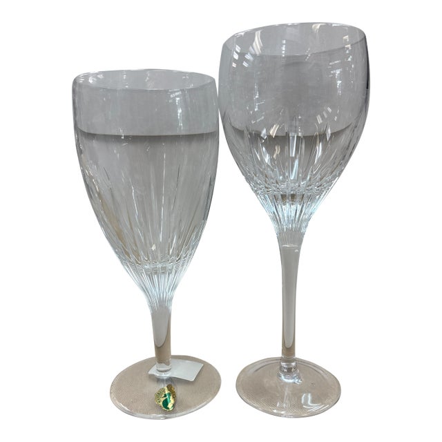 Aurora Ice Beverage, and Wine Glass by Waterford- 2 Pieces For Sale