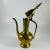 Vintage Brass Teapot Oil Pitcher Genie Lamp Hinged Etched Ornate 7.5" Tall Inch