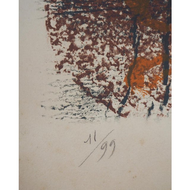 Camille Bryen, Chinese Umbrella, 1973, Original Lithograph For Sale - Image 3 of 10