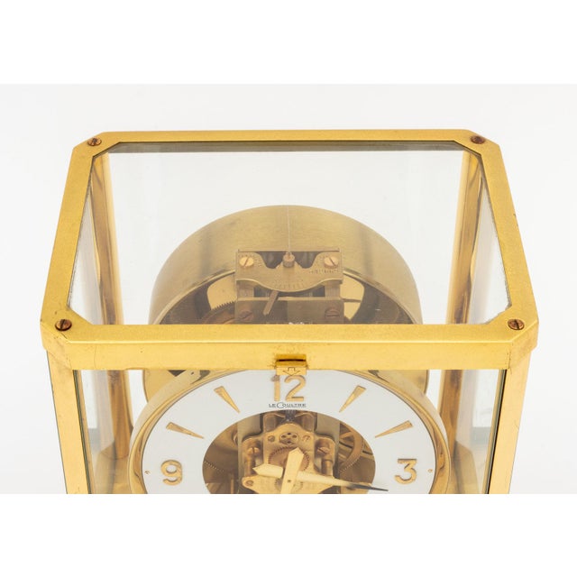 Metal Jaeger-LeCoultre Atmos Perpetual Motion Brass Clock For Sale - Image 7 of 10