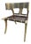 Klismos Lizard Skin Leather Chair Scala Style For Sale