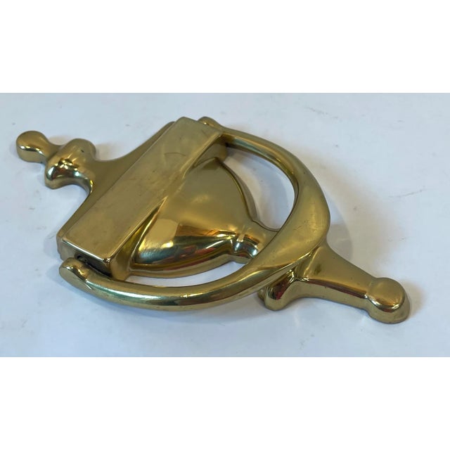 Nice vintage solid brass door knocker! It can be engraved