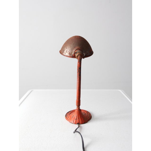 Antique Art Deco Gooseneck Desk Lamp For Sale - Image 6 of 11