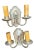 Traditional Pair Brass With Silver Plate Finish Wall Sconces, Circa 1920 For Sale - Image 3 of 8