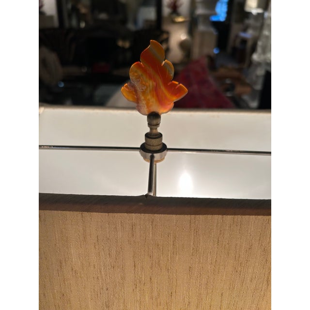 Red 1920s Lacquered Carved Wood Foo Dog Table Lamps- a Pair For Sale - Image 8 of 14