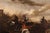 Jacques Courtois Il Borgognone, Battle Scenes, 1670, Oil on Canvases, Framed, Set of 2 For Sale - Image 13 of 16