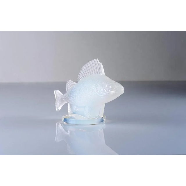 Splendid "Perche" mascot or paperweight crafted in etched and polished opalescent crystal. Limited edition release from...