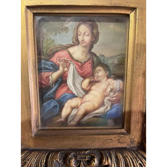 Antonio Allegri, Our Lady with Jesus, 16th Century, Oil on Panel, Framed For Sale - Image 5 of 10
