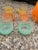 Vintage 1960s Satin by Libby Multicolor 7 Piece Glass Juice Set For Sale - Image 6 of 7